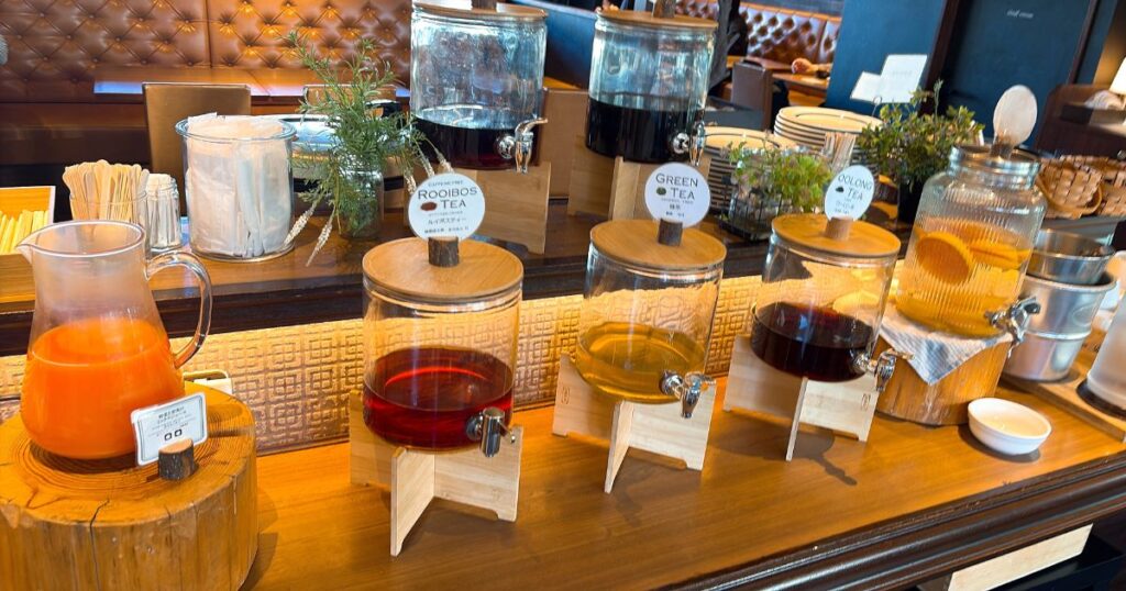 DEL style 名古屋納屋橋の朝食ビュッフェ ドリンク