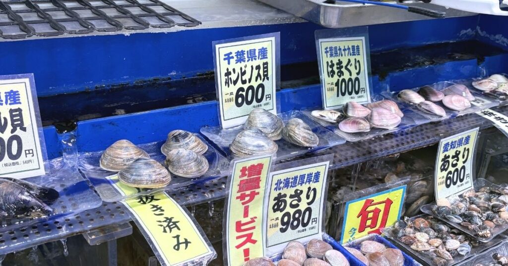 FRESH MARKETの貝