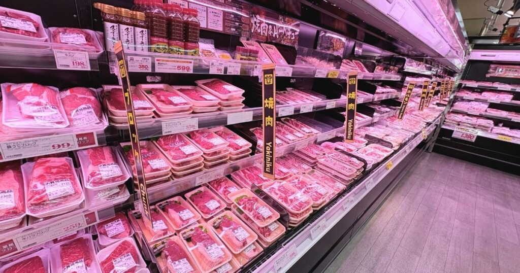 肉のハナマサのお肉売り場