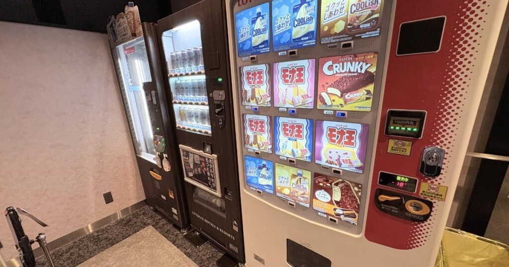 ホテルリブマックスPREMIUM名古屋丸の内のアイスの自動販売機