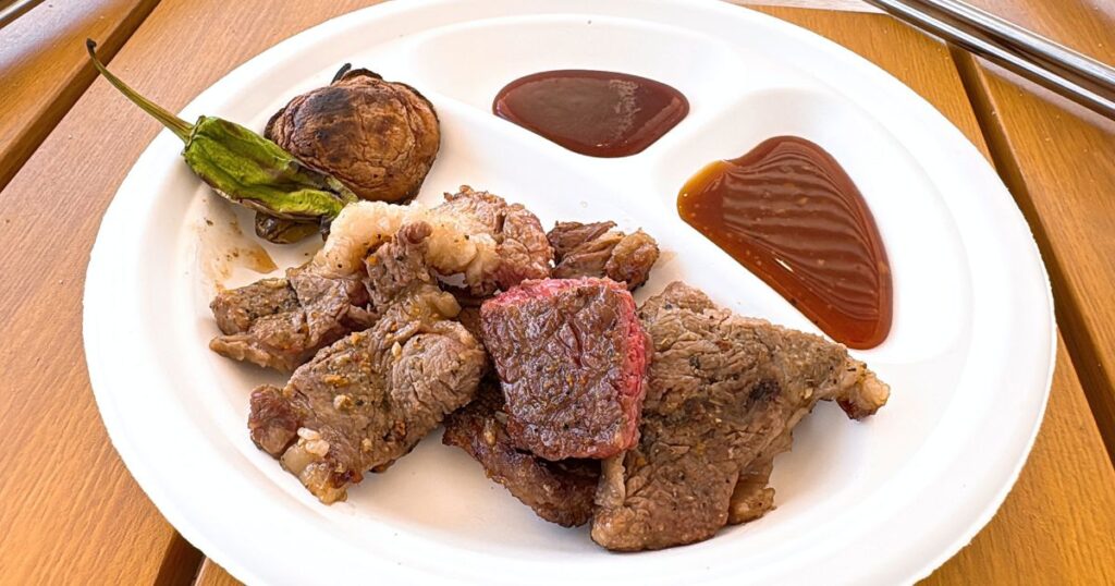買ってきた、ステーキ用牛肉肩ロース