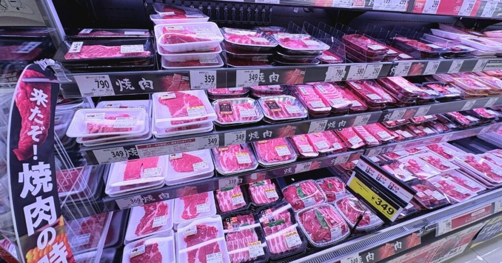 SEIYUのお肉売り場