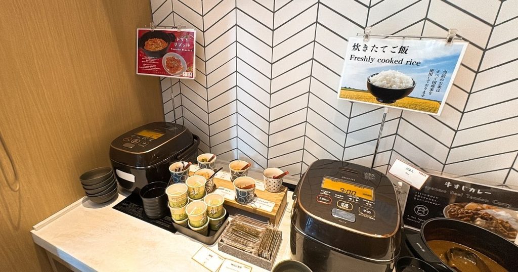 ホテルフォルツァ大阪北浜の朝食ビュッフェの主食