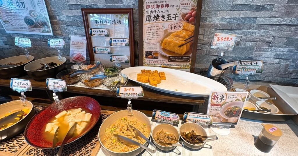 たびのホテル宇都宮ゆいの杜の朝食バイキング