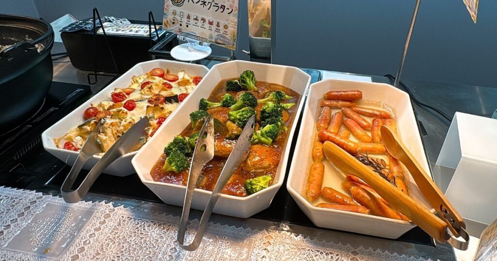 たびのホテル宇都宮ゆいの杜の朝食バイキング