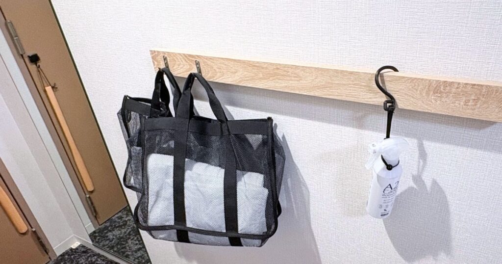 たびのホテル宇都宮ゆいの杜のダブルルームのお風呂セットと消臭スプレー