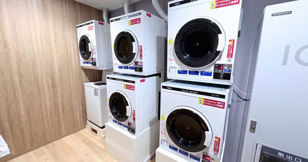 たびのホテル宇都宮ゆいの杜の洗濯機と乾燥機
