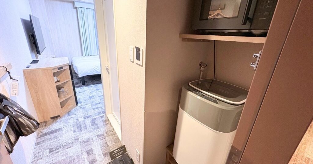 たびのホテル宇都宮ゆいの杜のダブルルームの入口