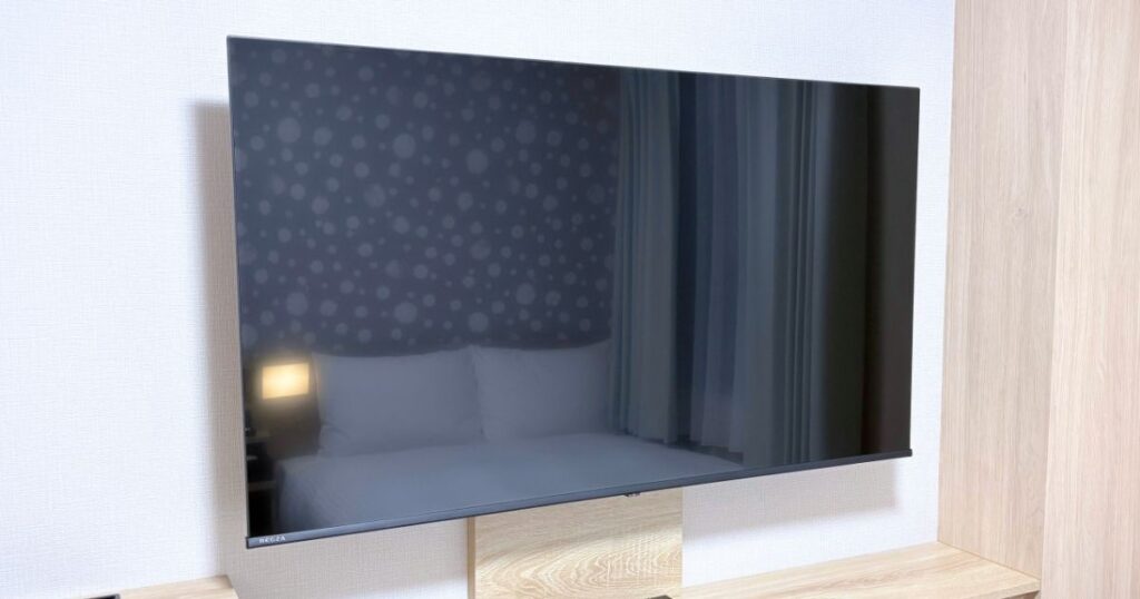 たびのホテル宇都宮ゆいの杜のダブルルームのテレビ